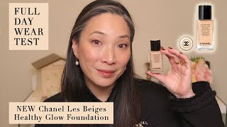 CHANEL  NEW Les Beiges Healthy Glow Foundation  Full Day Wear Test [upl. by Eilatam]