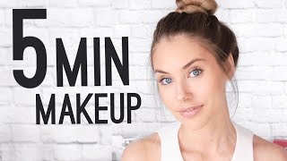 QUICK amp EASY 5 MINUTE MAKEUP TUTORIAL [upl. by Namolos]