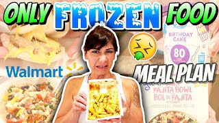 EATING ONLY FROZEN FOOD From WALMART To LOSE WEIGHT  1200 Calorie MEAL PLAN [upl. by Nysa]