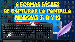 💻 Cómo Hacer CAPTURA DE PANTALLA en PC  6 Formas para Hacer SCREENSHOT en PC  Windows 7 8 y 10 ✅ [upl. by Anived]