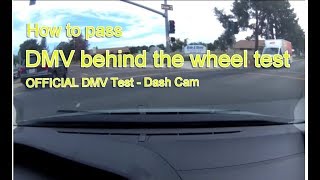 Actual DMV Behind the Wheel Test – NO STRESS  Pass the first time [upl. by Ynnij]