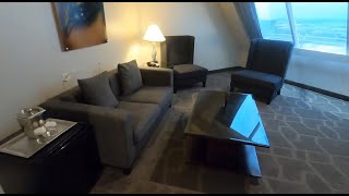 Luxor Las Vegas Room Tour Pyramid Premium Corner Two Queen Suite [upl. by Celka]