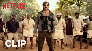 Mass Maharaja Ravi Teja Takes Action  Waltair Veerayya  Netflix India [upl. by Eiclehc]