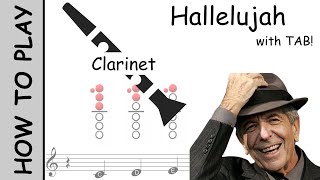 How to play Hallelujah on Clarinet  Sheet Music with Tab [upl. by Aitret]