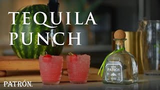 Easy Watermelon Tequila Punch  Patrón Tequila [upl. by Dodson513]