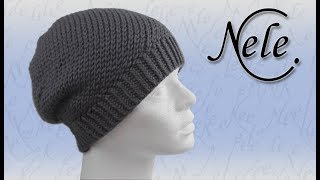 Mütze  Beanie stricken Strickmütze quotWindlingquot Abnahmen DIY Anleitung by NeleC [upl. by Losiram]