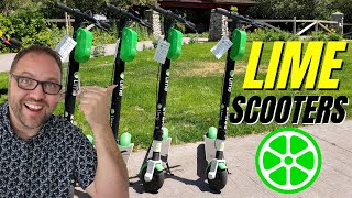 How to Rent and Use a Lime Scooter  Electric Scooter Rental [upl. by Pliam]