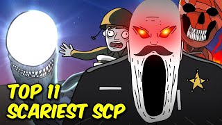 Top 11 Scariest SCP Monsters that WILL FIND YOU SCP Animation [upl. by Ahsar]