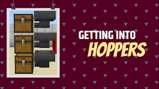 Minecraft Hoppers Tutorial All Minecraft Versions [upl. by Xonnel]