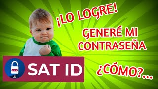 CÓMO GENERAR MI CONTRASEÑA CON SAT ID RÁPIDO 2020 [upl. by Ardnusal]