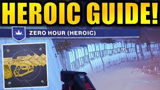 Destiny 2 ZERO HOUR HEROIC Guide  Outbreak Perfected Exotic Catalyst [upl. by Oleta896]