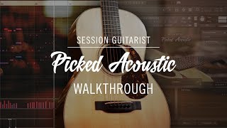 SESSION GUITARIST PICKED ACOUSTIC Walkthrough  Native Instruments [upl. by Newel553]