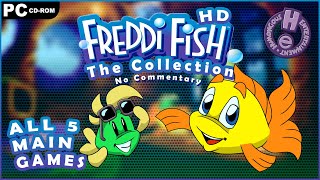 The Freddi Fish Collection PC  ALL 5 Main Games HD Walkthrough  No Commentary [upl. by Wivinah293]