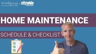 Home Maintenance Schedule  21 Tips  Monthly amp Seasonal Checklist [upl. by Eileme]