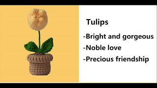 How to crochet a tulips part1 [upl. by Burford]