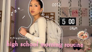 HIGH SCHOOL morning routine freshman [upl. by Lilith]