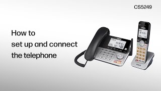 Set up and connect the telephone  VTech CS5249 [upl. by Baiel]