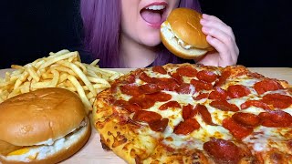 ASMR DOMINO’S PIZZA MCDONALD’S FILETOFISH amp FRIES MUKBANG Whispering THE ASMR BRO’S FAV MEAL [upl. by Yerhcaz]