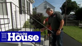 How to Repair a Rusted Wrought Iron Railing  This Old House [upl. by Reklaw8]