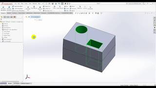 SolidWorks Tutorial 2  Extruded Cut [upl. by Aneeb]