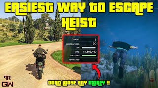 Best Escape Route Dont loose ANY MONEY Easiest way to Finish Cayo Perico Heist  GTA 5 Online [upl. by Pressey]