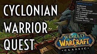 WoW Classic Guide  Cyclonian  Warrior Class Quest [upl. by Freda]