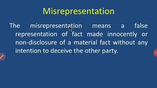 Misrepresentation [upl. by Curson]