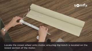 Somfy 28 RTS Motorised roller blind assembly [upl. by Emsmus428]