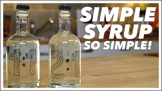 How To MAKE SIMPLE SYRUP amp Rich Syrup For Cocktails [upl. by Ahsel]