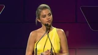 Selena Gomez Emotional Speech On Lupus Gala 2017 [upl. by Elawalo]