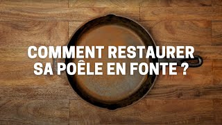 Comment restaurer votre poêle en fonte   Lodge [upl. by Nnahtur]