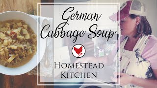 GERMAN CABBAGE SOUP  Easy amp Delicious  Homestead Kitchen [upl. by Naples]