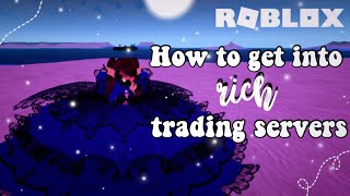 How to get into RICH trading servers royale high WATCH TILL THE END FOR ANOTHER WAY [upl. by Ilse]