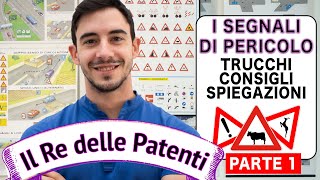 SEGNALI DI PERICOLO PT1  IL RE DELLE PATENTI  PATENTE B  ESAME DI TEORIA [upl. by Cone699]