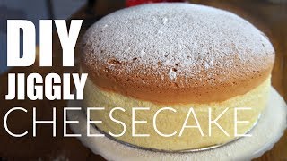 DIY JIGGLY Japanese Cotton CHEESECAKE Recipe  You Made What [upl. by Attevroc792]