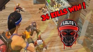 💀 ¡MI MEJOR PARTIDA 34 KILLS WIN 💀  FORTNITE [upl. by Gebhardt506]