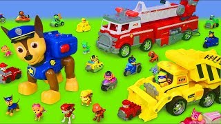 Psi Patrol zabawki  Chase cięzarówka strażak Marshall  Paw Patrol Toys [upl. by Gaiser]