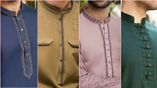 Men kurta neck Designs 2023  Men Shalwar Kameez Design For Eid [upl. by Thordia]