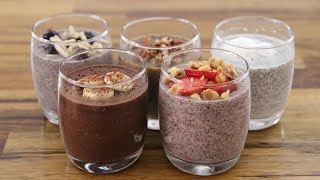 Chia Pudding – 5 Easy amp Healthy Recipes [upl. by Strohl]