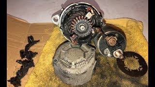 Renault Twingo Anlasser Reparieren Starter Repair TUTORIAL [upl. by Htehpaj]