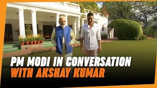 PM Narendra Modi in conversation with actor Akshay Kumar  PM Modis interview [upl. by Huttan]