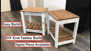 DIY End Table Build Easy to build Digital Plans Available [upl. by Power979]