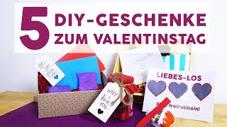 5 DIYGeschenke zum Valentinstag [upl. by Gilges]