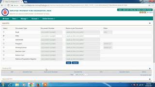 How to update Pan card and Aadhar card in EPF account [upl. by Ahsiele]