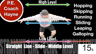 Locomotor Skills Pathways Levels and Directions Lesson [upl. by Attegroeg]