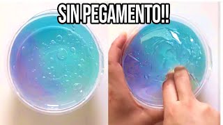 HAZ SLIME CON 1 INGREDIENTE💦 Probando Recetas SIN Pegamento [upl. by Ebarta]