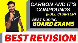 Carbon and its compounds FULL CHAPTER REVISION  CLASS 10 CBSE FOR BOARD EXAMS [upl. by Ardnazxela]