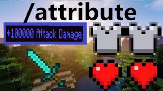 How to use attributes in Minecraft 116119 special items infinite healtharmor [upl. by Nehpets]