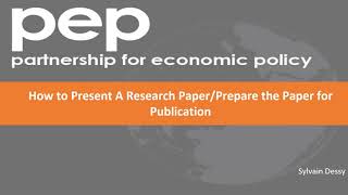 Module 3 How to Present a Research PaperPrepare the Paper for Publication [upl. by Tjon]