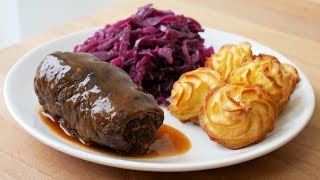 Rouladen Selber Machen Rezept  German Beef Roulades Recipe [upl. by Aitel]